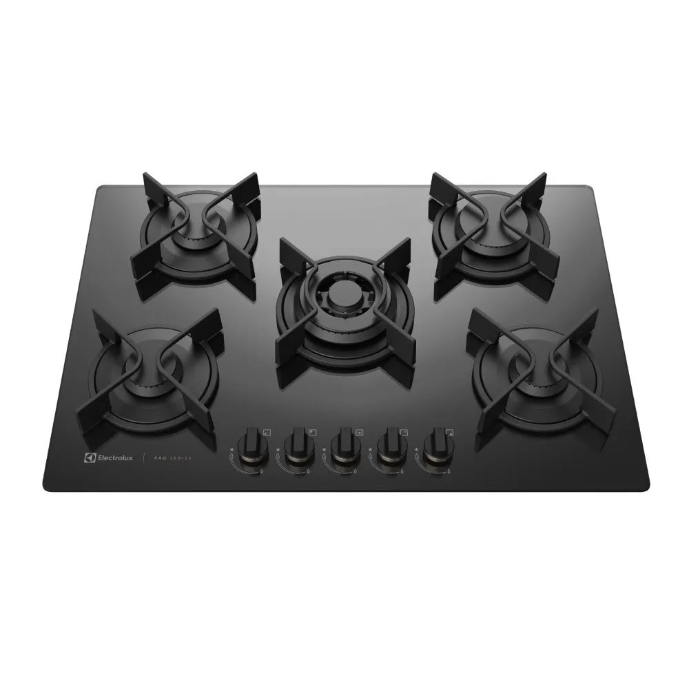 Cooktop 5 Bocas Electrolux Preto Acendimento Automático Bivolt GV75P